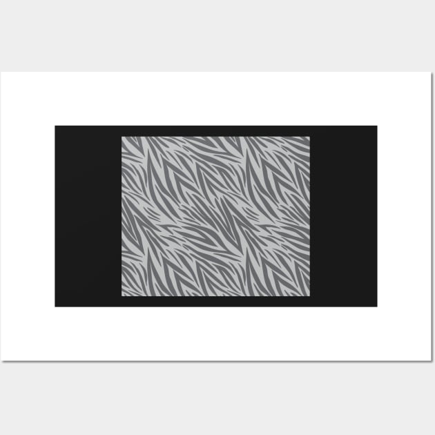 Modern Animal Skin Pattern Zebra Wall Art by Lemonflowerlove